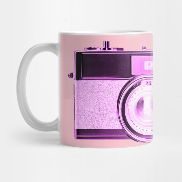 Pink/Magenta - Vintage 1960s Rangefinder Camera by DecPhoto